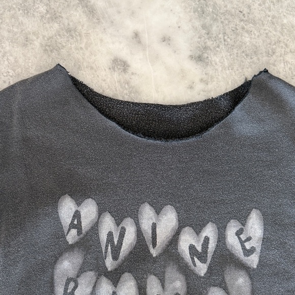 Anine Bing Charcoal Gray Crew Neck Sweater - Picture 5 of 8